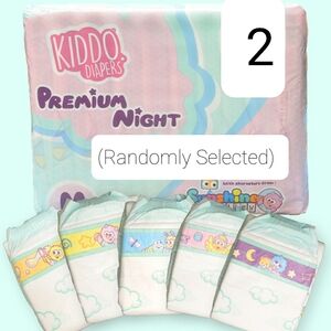 (2) NEW Samples of Kiddo Premium Night ABDL Adult Diapers Medium 27"-39" waist